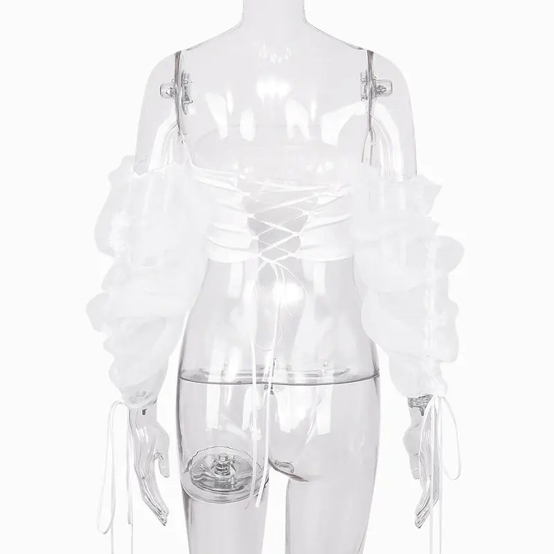 Fashionable Off-Shoulder Puff Sleeve Top for Women