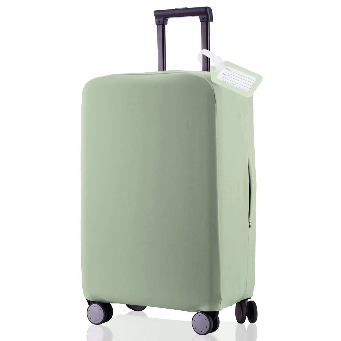 RainVillage Travel Luggage Cover Suitcase Protector Scratch-Resistant Fit 19-31 Inch Suitcase Not Included Suitcase (Cyan L(26-27 inch))