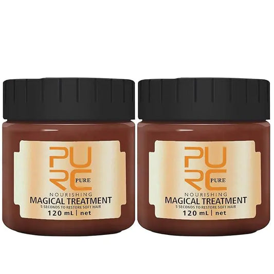 2 Pcs 120ml PURC Magical Hair Mask - 5 Seconds Repairs Damage Advanced Molecular Repair for Roots Keratin Treatment & Conditioner for Dry & Damaged Hair