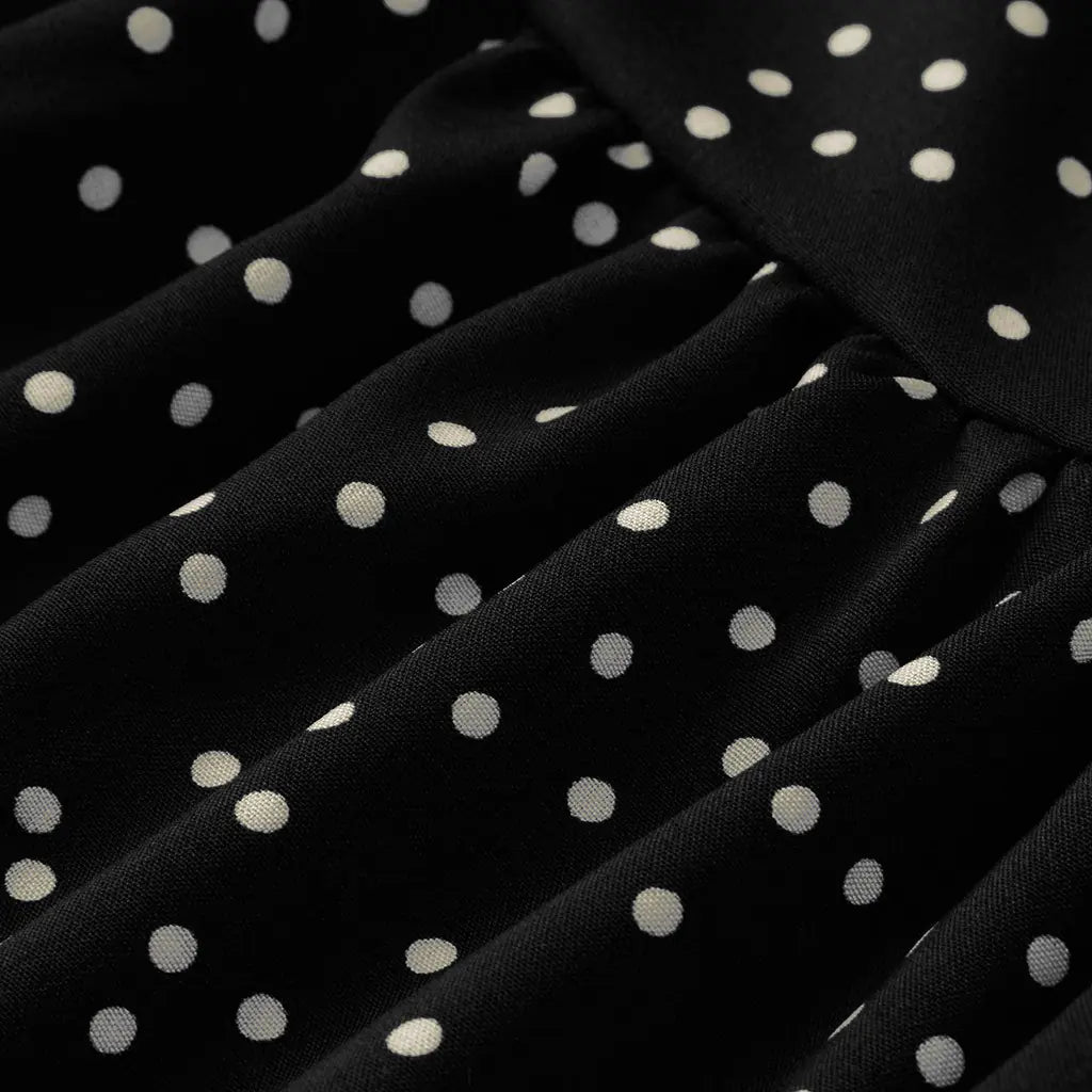 Women's Casual V-Neck Polka Dot Ruffle Dress (6 Colors)